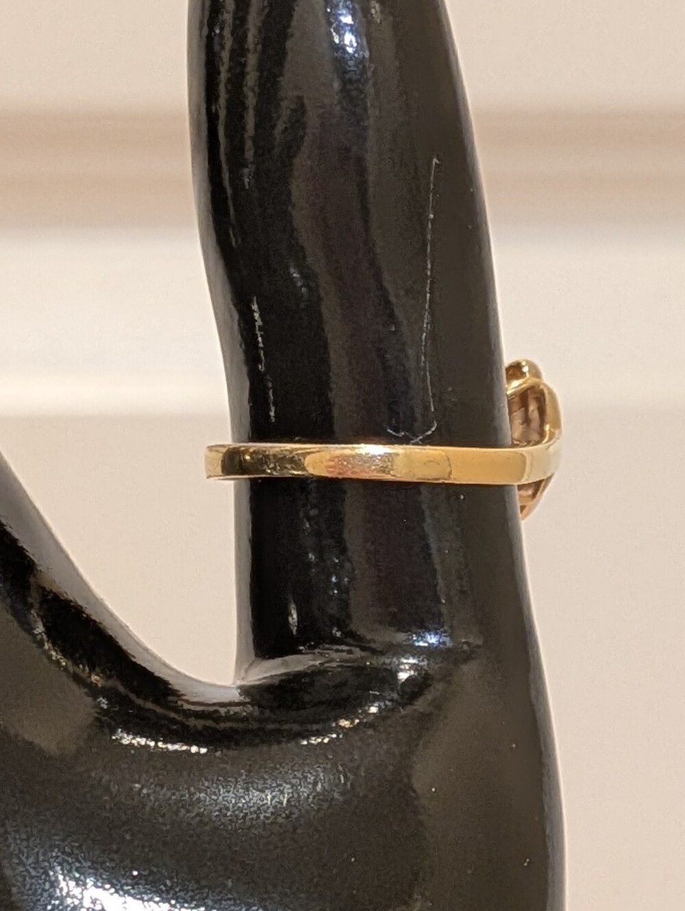EUC 80s Size 8 Vintage Made In Taiwan Goldtone Ring - Picture 5 of 9